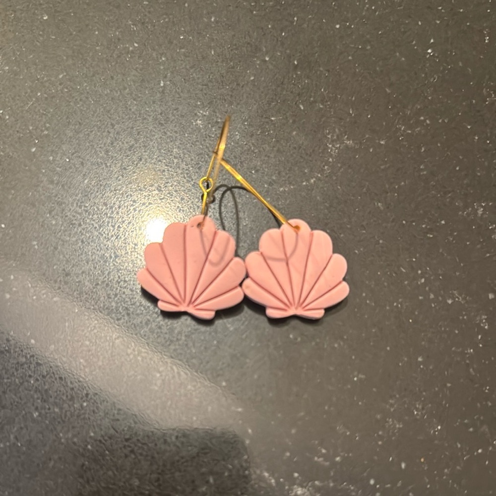 Pink Shell Earrings